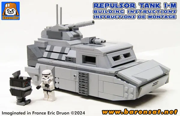 Imperial Repulsortank 1-M + Power Droid Lego moc instructions